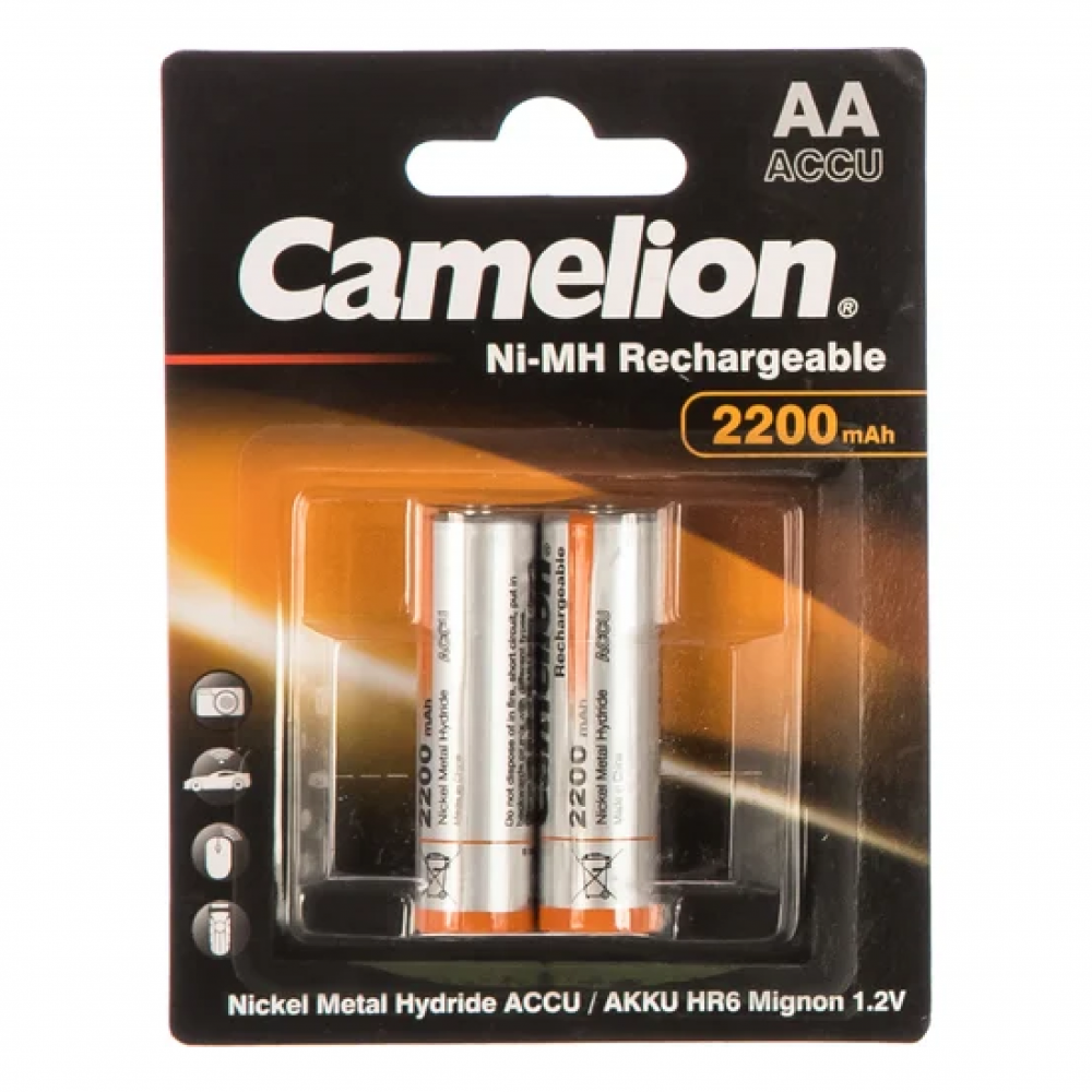 Battery AA Camelion 2200 mAh Ni-Mh (2 pc)